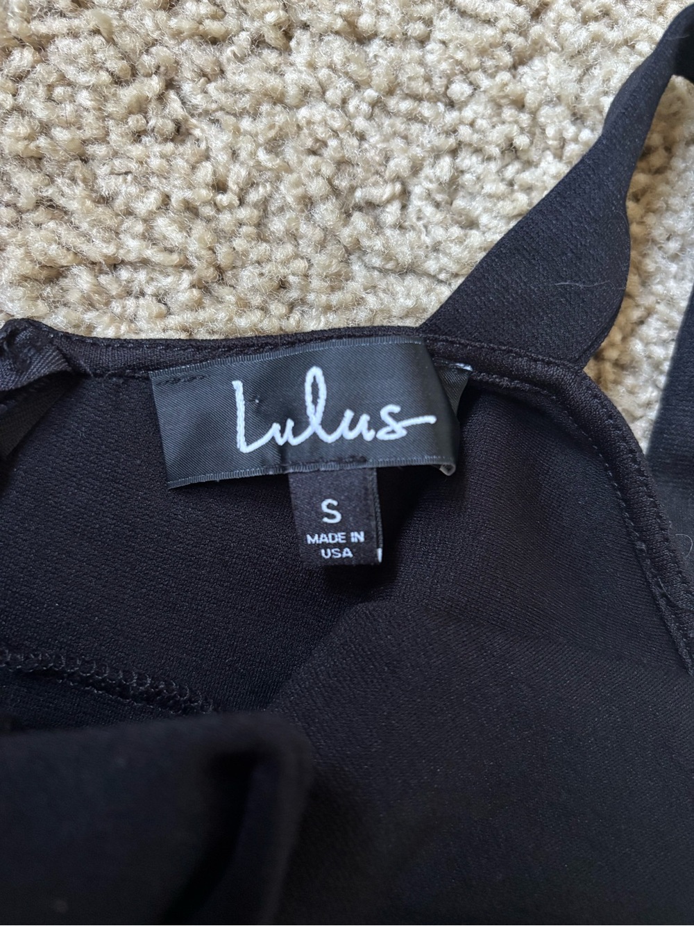 Lulu's Black Plunging Mini Sheath Dress - Picture 2 of 3